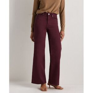 Quince Wide-Leg Jeans in wine tasting